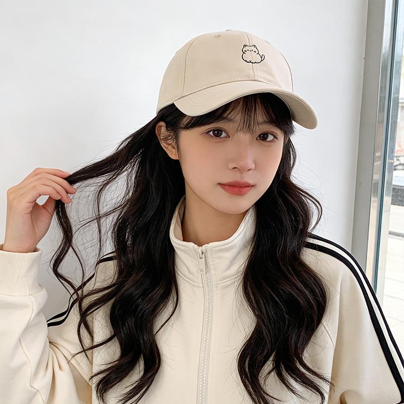 Spring women's fashion baseball cap versatile street couple face small visor retro cap men