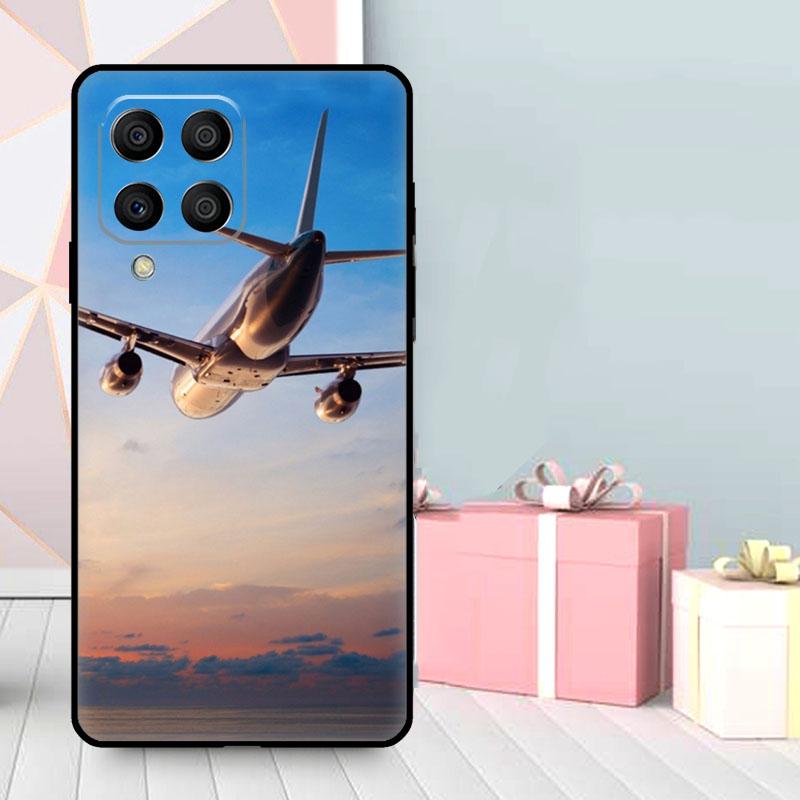 Airplane Flying Into The Sunset Case For Samsung Galaxy M35 M56 M12 M06 M32 M52 M55 M15 M11 M13 M14 M16 M36 M31 M53 M34 M54