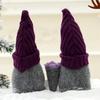 Set of 2 Handmade Plush Christmas Gnome Figurines for Indoor Holiday Decor and Festive Display on Tables or Shelves