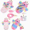 Doll Sleeping Bag for 43cm Dolls Lovely Unicorn Pillow 10-18inch Baby New Born Dolls Accessories American Girl's Birthday Gift