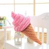 Ice Cream Cone Plush Pillow Toy with Free Shipping - Custom Logo Options Available