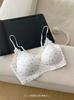 Girls' style student underwear women's no steel ring breathable floral lace soft support small chest gathering thin bra