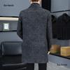 Мужское двустороннее шерстяное пальто средней длины - Однобортное, Мода Business Casual