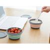 3Pcs Folding Camping Bowl Set Portable Silicone Kitchen Containers for Travel Outdoor Camping