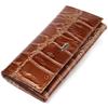 Unusual Women's Wallet Made of Genuine Textured Leather CANPELLINI Wallet 21652 Brown
