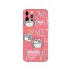 Lovely Animal Owl Phone Case for Iphone 5 5s Se 6 6s 7 8 Plus X 10 XR XS 11 12 13 Mini Pro MAX Black Tpu Back Cover