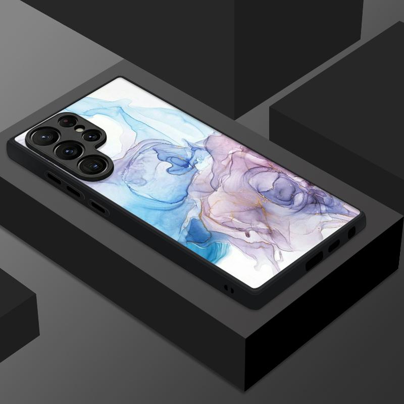 Магнитный Чехол Для Magsafe Для Samsung Galaxy S26 Ultra S25 Edge S24 S23 S22 Plus S21 FE Песчаник Мраморный Узор Гибридный Матовый Чехол