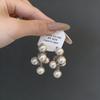 French Retro Royal Court Pearl Grape Earrings: Stylish High-End Studs with Unique Niche Design for Women
