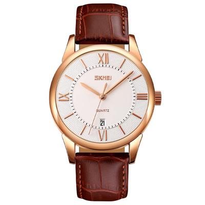 Arm Classic Leather Brand High School White Watch for Men Мужские часы, простые, стильные, часы, мужские часы, коричневые, ремешок, водонепроницаемые, деловые,