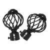 2 Pcs Roman Rod Accessories Decorative End Vintage Curtain Cap Window Stopper