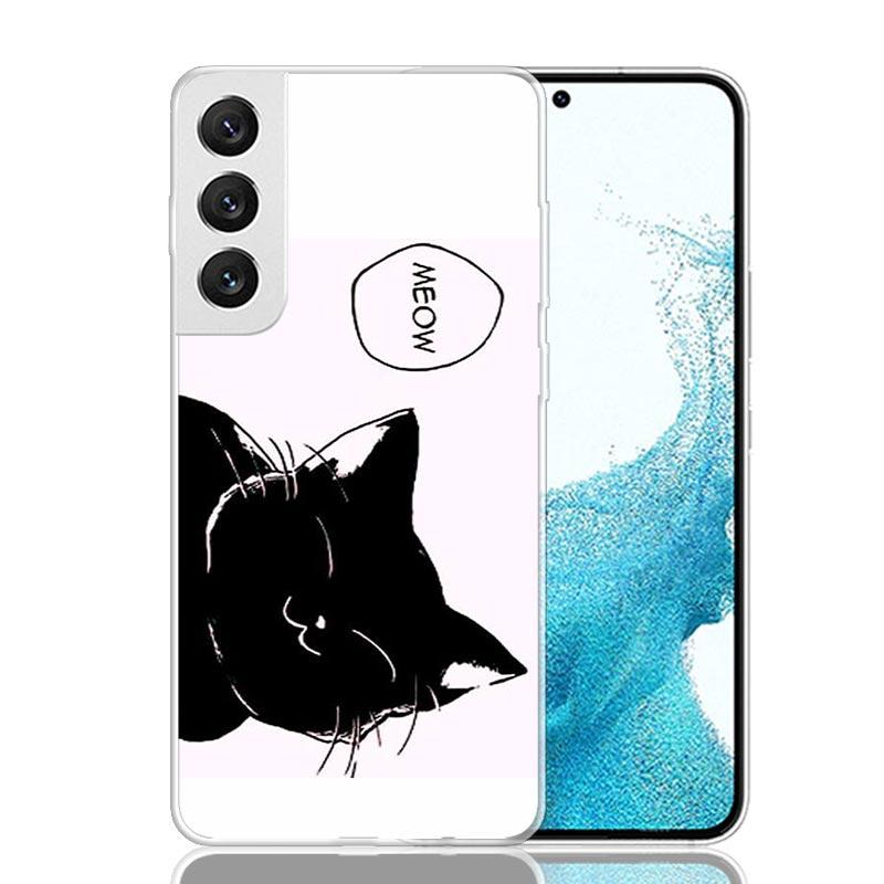 Кот Милый Котенок Мультяшный Чехол Чехол для Телефона для Samsung Galay Note 20 Ultra 10 Pro Lite 9 8 S10 Plus S9 S8 + S7 Edge Трендовый Fundas N