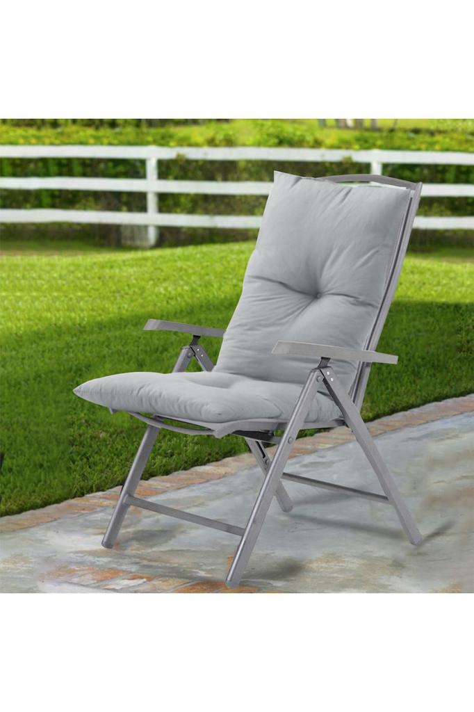 Solid‑Color Long Sofa Chair Back & Seat Cushion