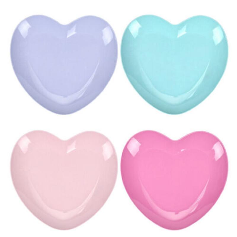 Поднос из нержавеющей стали в форме сердца для хранения украшений и нейл-арта