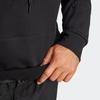 adidas Простая толстовка с капюшоном и длинными рукавами с буквенным принтом Мужская толстовка Черная IZ0368