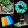100pcs Luminous Stones Glow in Dark Pebbles Stone Night Sand Stone for Garden Yard Outdoor Path Lawn Fish Tank Aquarium Decor