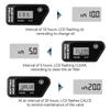 Водонепроницаемый ЖК-дисплей с возможностью сброса счетчика моточасов с напоминанием о необходимости технического обслуживания в черном/красном цвете для мотоцикла, квадроцикла, моторной лодки, газонокосилки