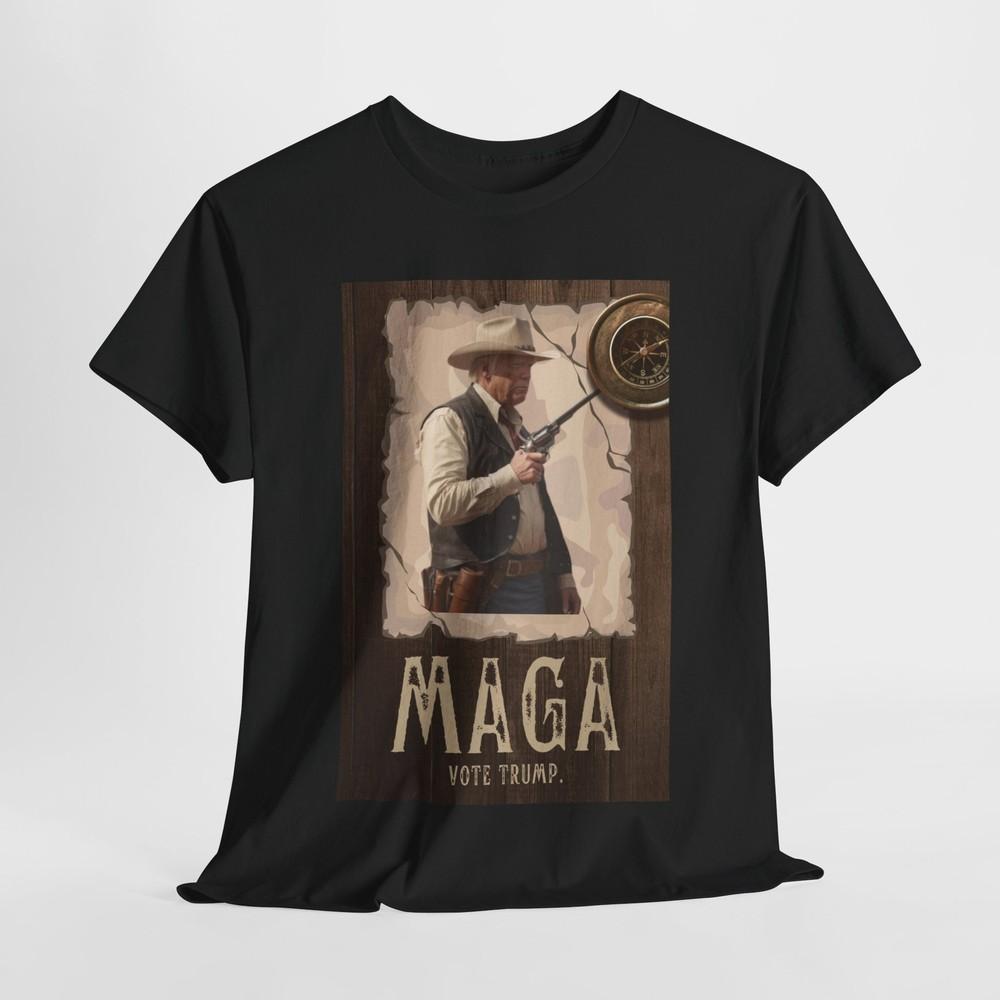 MAGA Vote Trump Western Fun Political T-Shirt Unisex T-Shirt