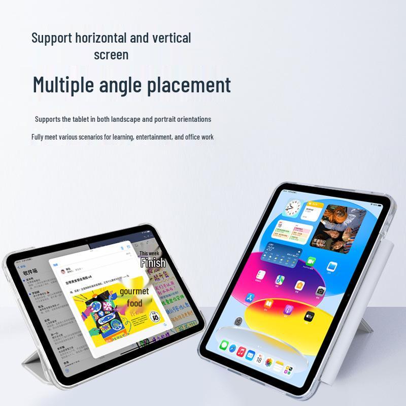 Защитный чехол для iPad Air 7 с держателем для стилуса, прозрачный, Y-образный, для Pro 11/12.9 и 10-го поколения