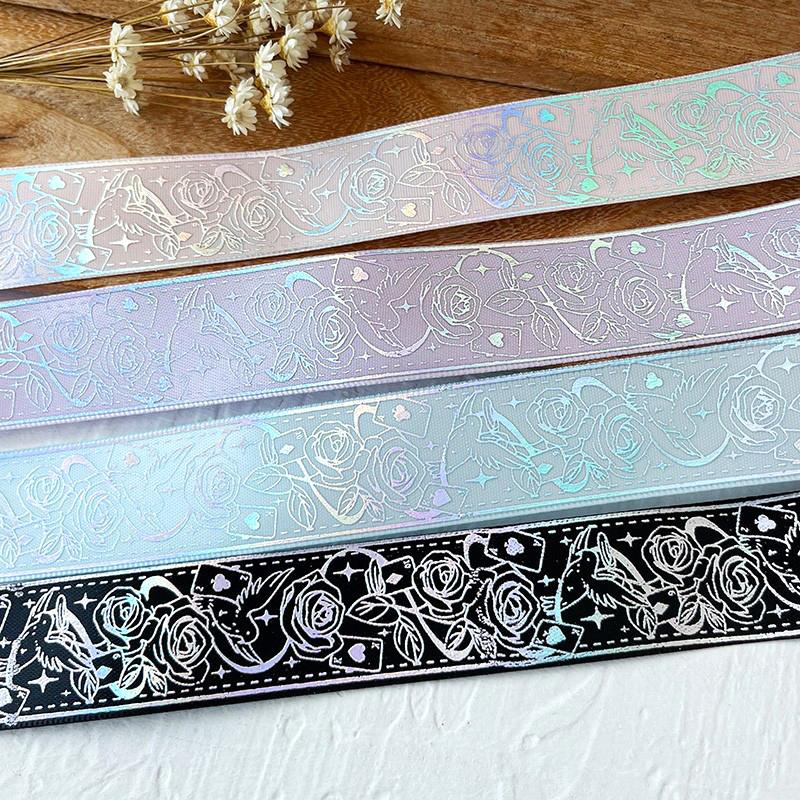 2,5 см*4,5 м/рулон лазерный узор головной убор шляпа упаковочные ленты одежда Лолита несколько цветов DIY упаковка подарочная коробка 14 цветов