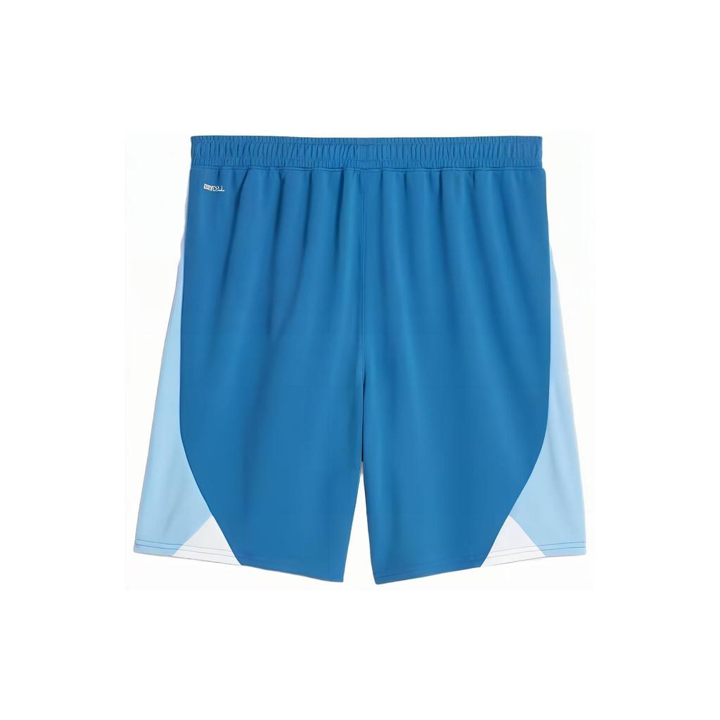 Puma Manchester City Home Jersey Series Logo Print Color Block Mid Rise Straight Casual Shorts Men Shorts Light-Blue 770483-06