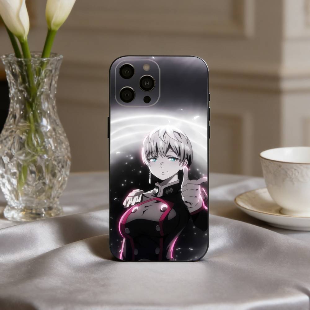Чехол для телефона Web Manga C-Chained S-Soldier для iPhone 17pro,16,15,14,13,12,11 Plus,Pro Max,XS, Мягкий силиконовый черный чехол