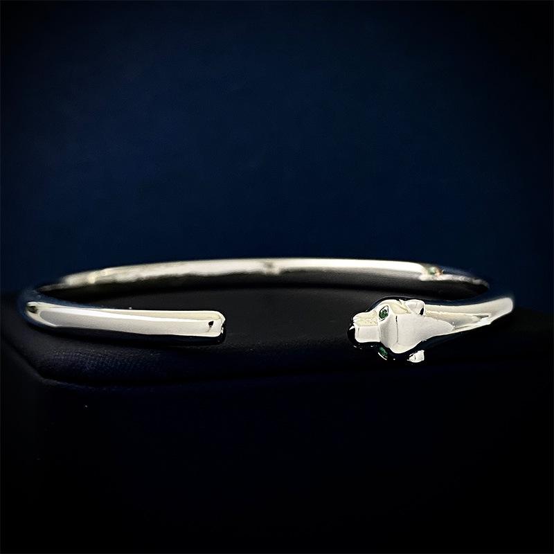 Европейский и американский стиль Открытый браслет с головой леопарда - Модные и стильные украшения с гепардом