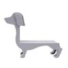 Dachshund Wine Bottle Holder Decor for 375ml 500ml Plastic Tabletop Rack Dog Mom Gift Gray