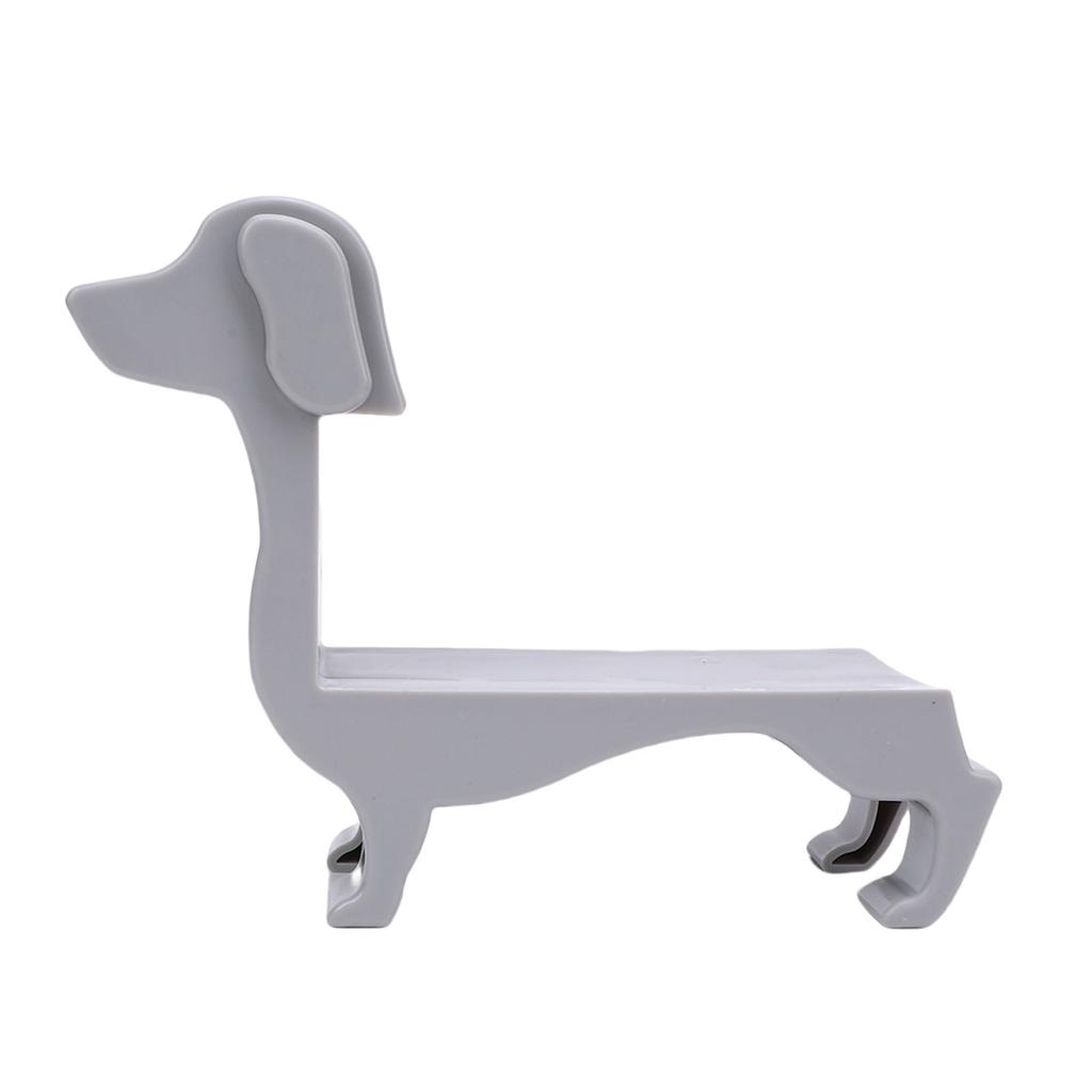 Dachshund Wine Bottle Holder Decor for 375ml 500ml Plastic Tabletop Rack Dog Mom Gift Gray