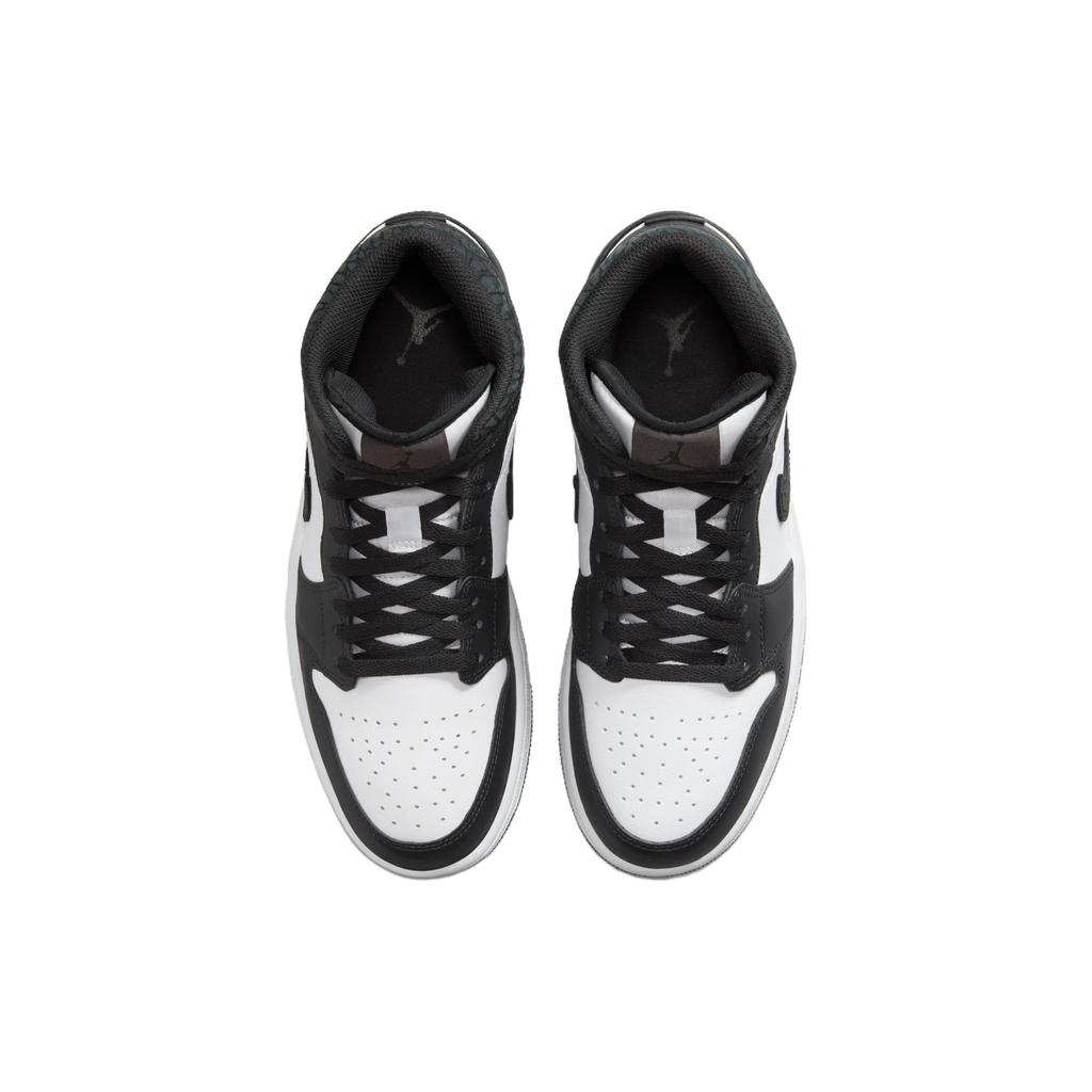 Мужские кроссовки Air Jordan 1 Mid SE Panda Elephant Black Off-Noir White FB9911-001