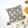 IINS Korean Style Background Pattern Ins Style Cushion Cover Washable Linen Pillowcase Soft  for Daily Sofa Bed Home Room Decor