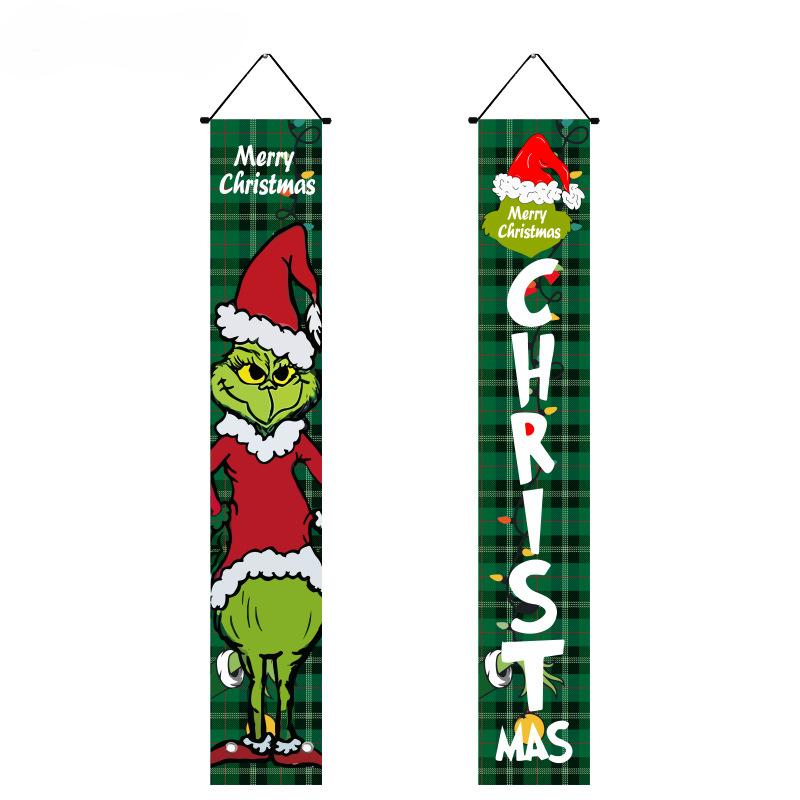 2025 Новый год Ивенф Рождественское украшение Баннер Подвесной Уличный Двор Переднее крыльцо Дверной знак Набор Рождественские украшения для дома