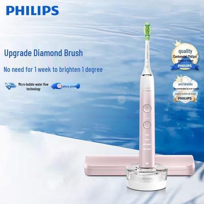 Звуковая электрическая зубная щетка Philips DiamondClean 9000 Series, вилка CN (адаптер в комплекте)