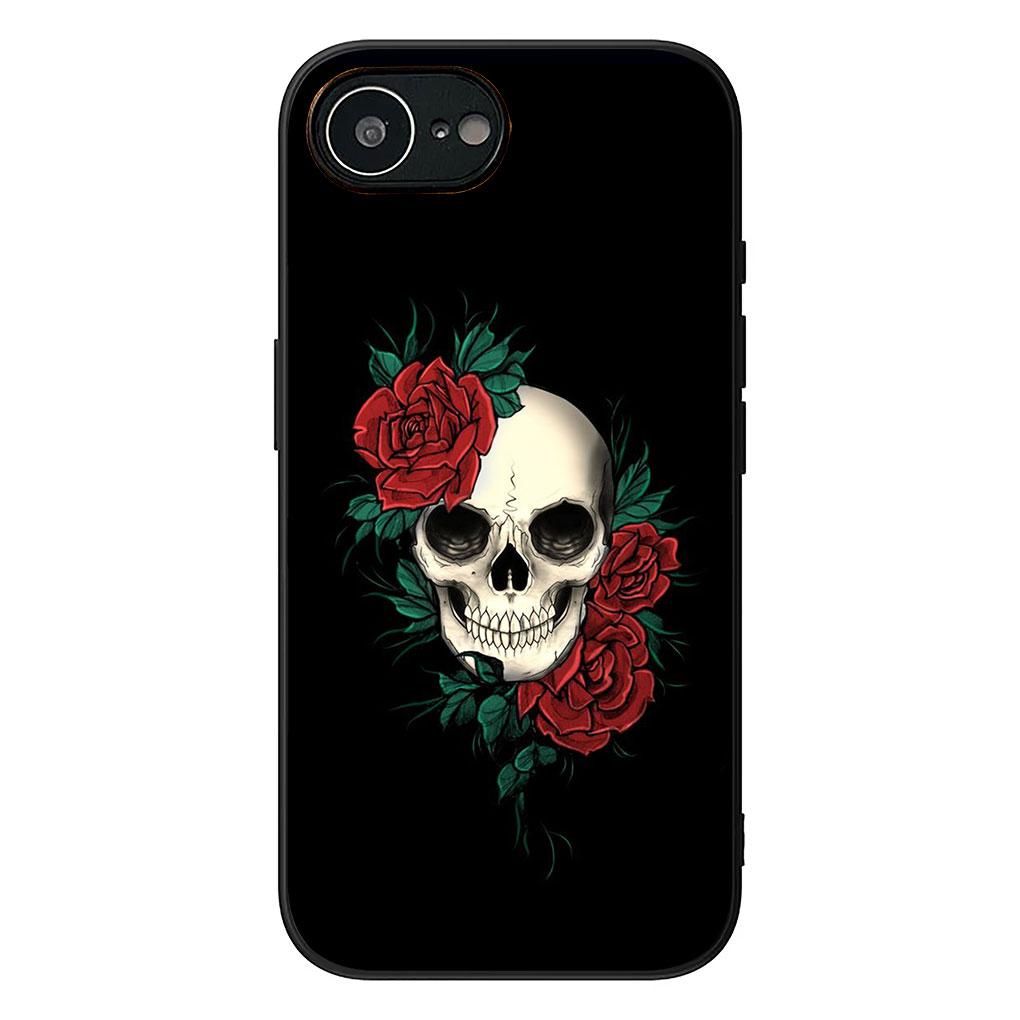 Чехол для Samsung Galaxy Note 20 9 8 S8 S10 S9 Plus A54 A33 A21S A31 M21 S10E A17 Coque Чехол для телефона Цветочный дизайн Череп Цветок Роза