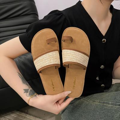 Летние женские тапочки-гладиаторы, модные элегантные туфли на мягкой подошве, шлепанцы, повседневные пляжные шлепанцы, сандалии