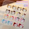 10 шт./пакет 3D Мультяшные Шармы для ногтей Hello Kitty Смешанная смола Котенок Китти с бантом Украшение для нейл-арта Кавайный Блестящий Kt Деталь для ногтей