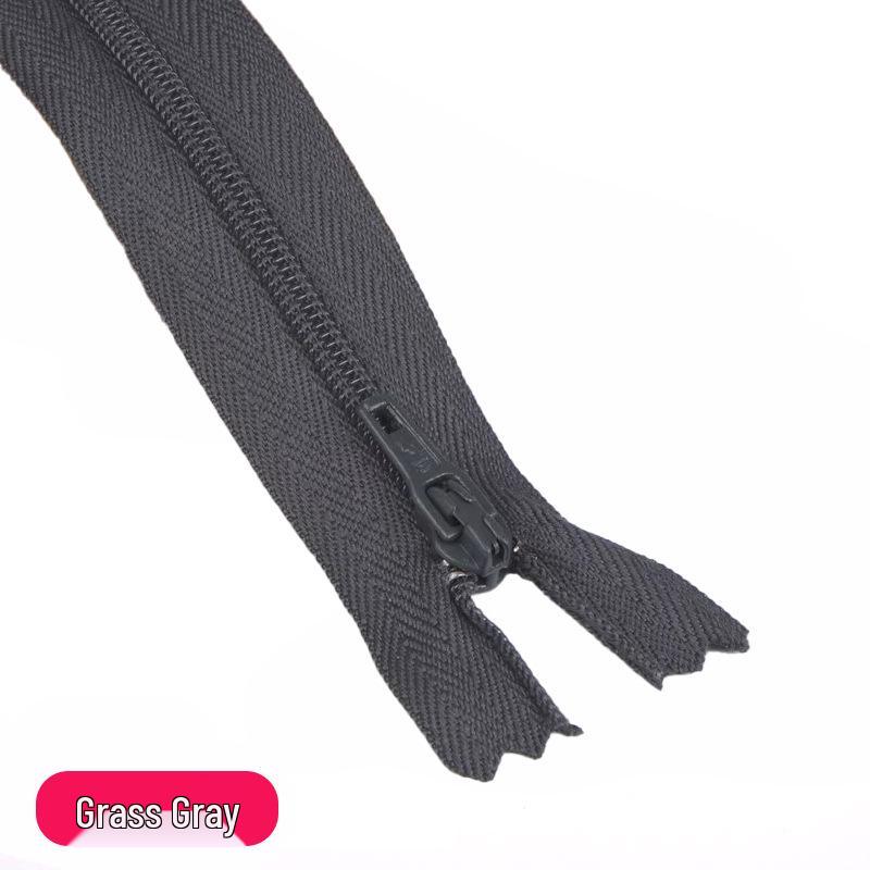 Three Force Short 20CM Nylon Zipper for Dress Pants - Colored Closed-End Fly Zipper Fabric Accessory