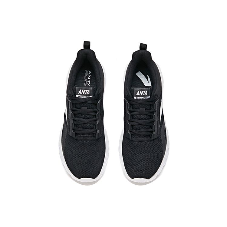 Anta Кроссовки Lifestyle Series с амортизацией, нескользящие, прочные, с низким верхом, для спорта и отдыха, женские, цвет черный, белый 922225523-4