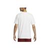 Nike Тренировочная футболка с короткими рукавами Dri-FIT с буквенным принтом, мужские топы, белые FD0135-121