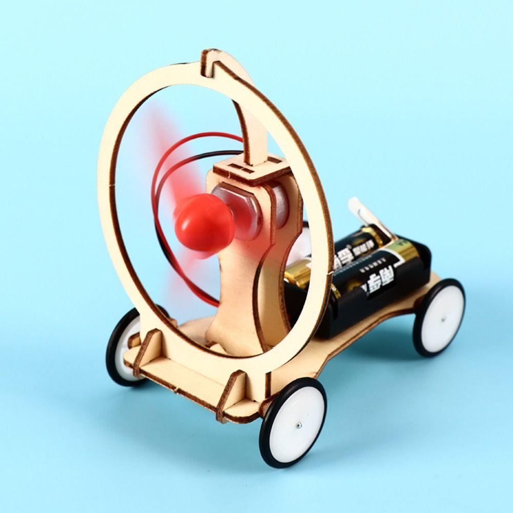 DIY Kits STEM Electric Wind Car Scientific Science Experiment Toy Premium Wind Power Car Kids