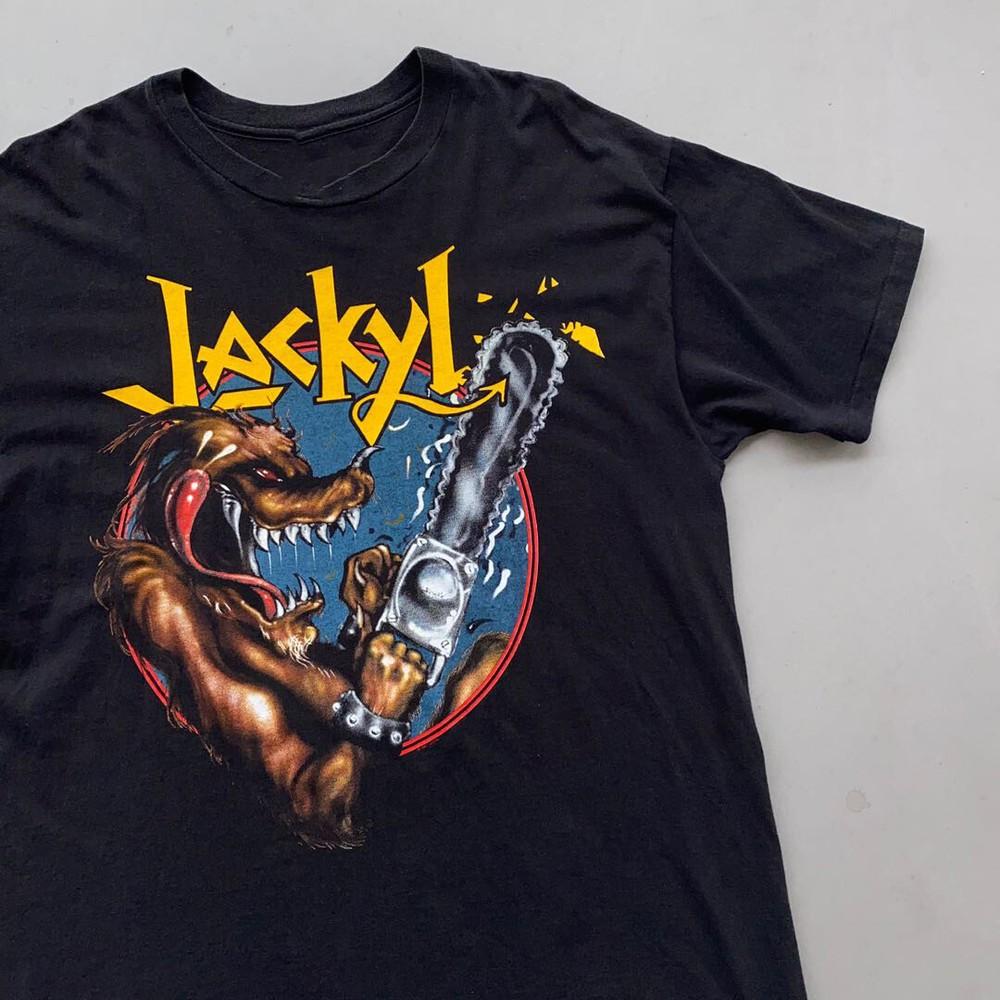 Редкая футболка группы Jackyl Певец Группа Черные Мужчины Все размеры Рубашка Унисекс Футболка