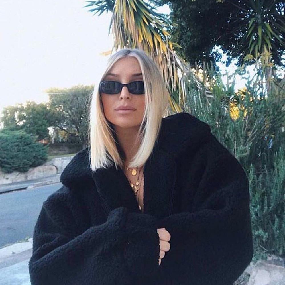 Женское пальто из искусственной дубленки с длинными рукавами и лацканами, зимнее пальто бойфренда из искусственного меха