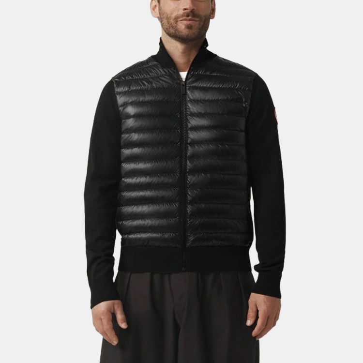 Canada Goose HyBridge Series Lightweight Zipper Windproof Waterproof Stand Collar Padded Jacket Unisex outerwear Black 6893M-61