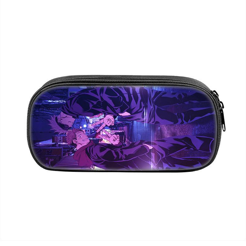 Студенческая однослойная сумка-пенал для хранения канцелярских принадлежностей с принтом персонажей аниме Jujutsu Kaisen Для школы и офиса