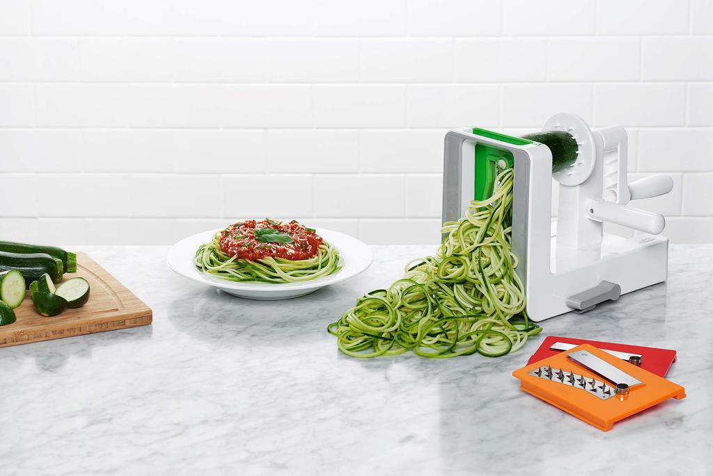 OXO Овощная лапша, овощная лапшерезка, настольная с рецептом