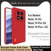 For Redmi Note 14 Pro Plus Pro+ 5G Phone Case IMAK Straight Frame Soft Case UC-4 Series