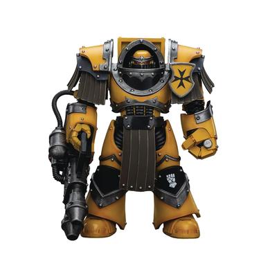 JoyToy Warhammer 40K Imperial Fists Legion Cataphracti Terminator Corps Legion Cataphracti с тяжелым огнеметом, масштабная фигурка 118