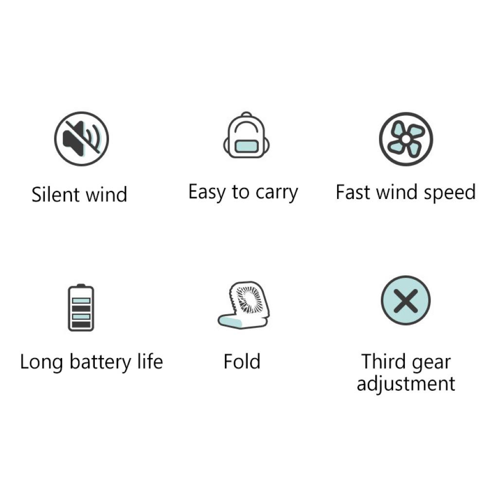 Летний модный USB Air портативный перезаряжаемый подвесной охлаждающий вентилятор для шеи мини-силовой складной банк