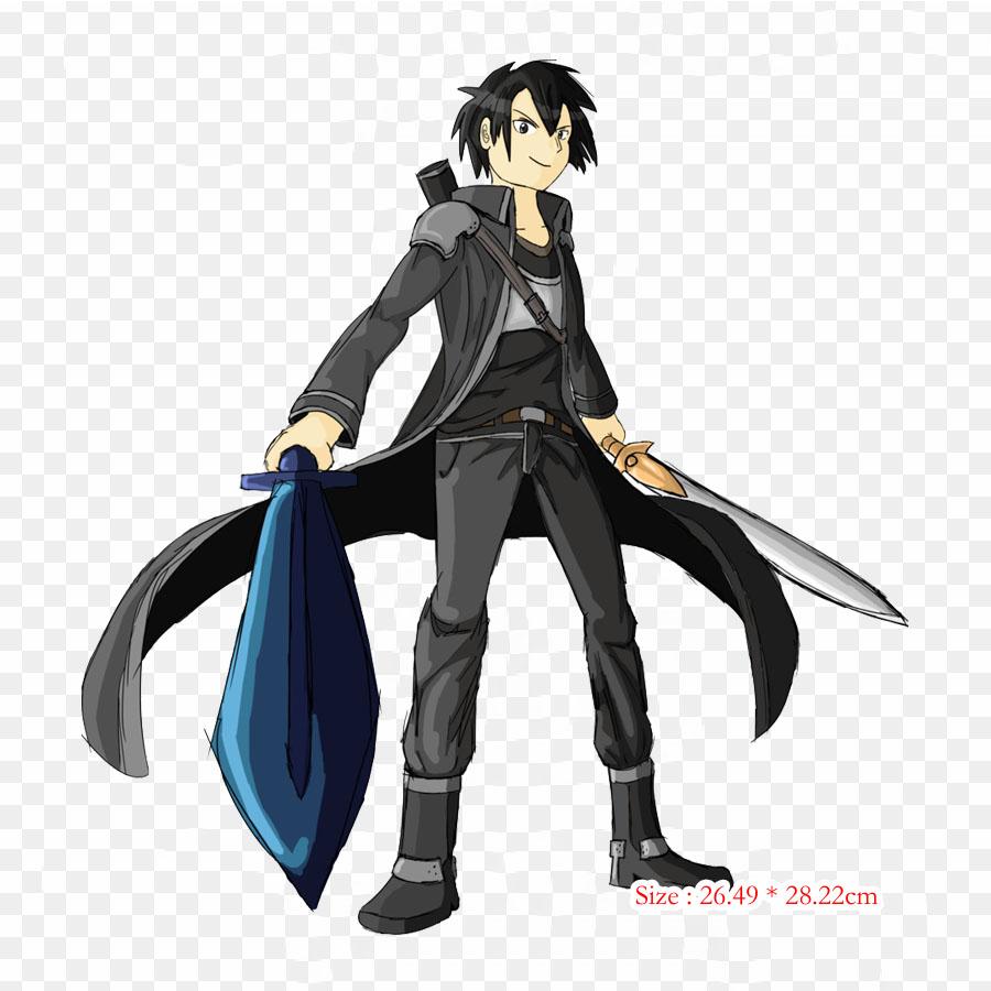 Sao Oc Sword Art Online Кирито железные нашивки для одежды, наклейки с аппликациями на одежду, термочувствительная нашивка на заказ