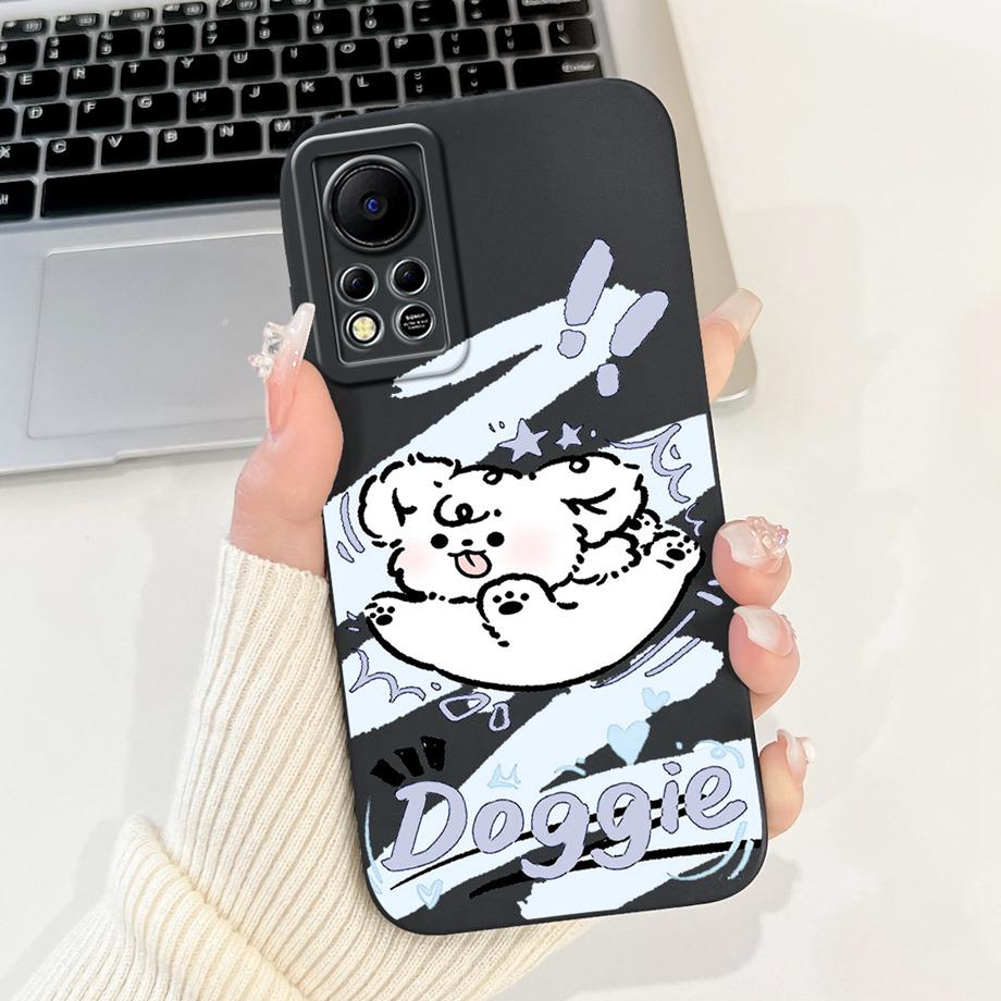 Phone Case for Infinix Hot 11s NFC X6812B Infinix Hot 11s X6812 Protection Cover Soft Liquid Silicone Coque Animals Bumper Shell