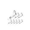 4-12pcs Stainless Steel Tablecloth Clamps Table Cloth Clips Holder for Party Wedding Promenade Picnic Table Cover Clamps Decor